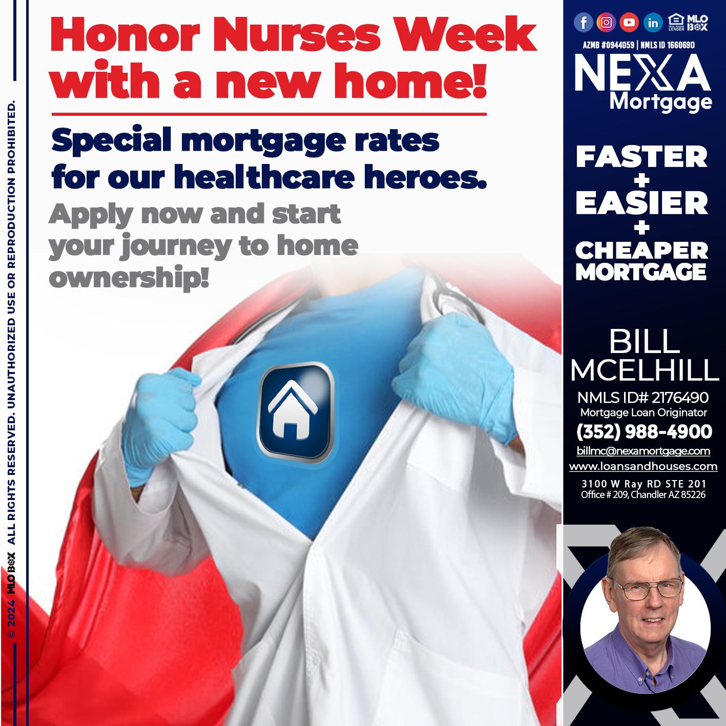 honor nurses - William McElhill -Mortgage Loan Originator